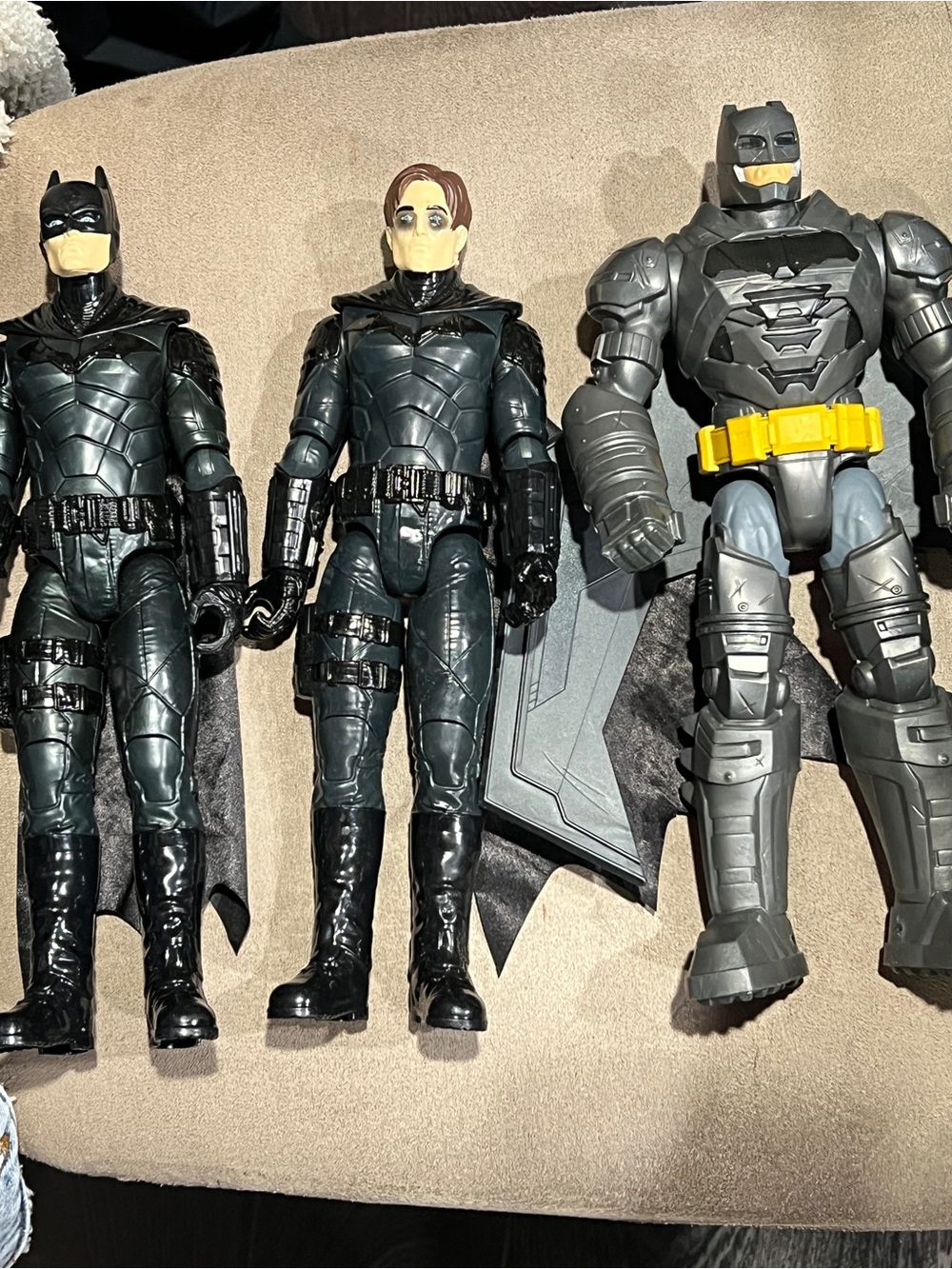 The Batman 12” Figures Lot of 3 Patterson & Armor winged DC comics
